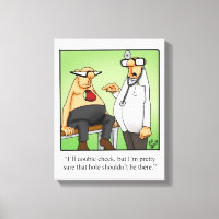 Funny Medical Humour Wrapped Canvas Art