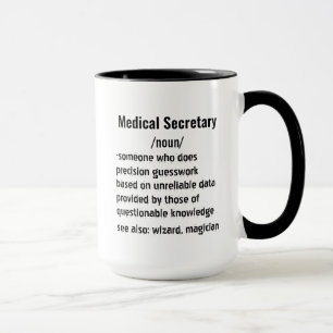 Funny Medical Secretary Definition gifts men women Mug