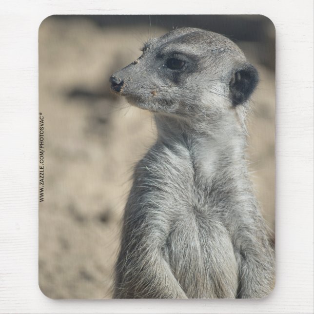 Funny Meerkat Mouse Pad (Front)