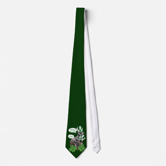 Funny meerkat St Patrick's day Tie (Front)