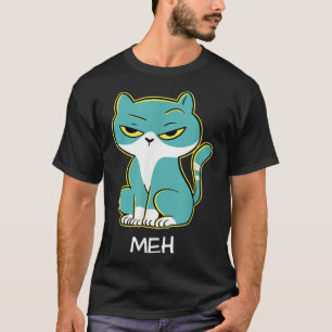 Funny Meh Cat for Cat Lovers T-Shirt