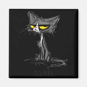 Funny Meh Cat Gift For Cat Lovers Magnet