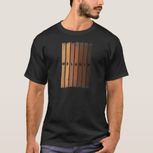 Funny Melanin For Women Black Natural Educated Que T-Shirt