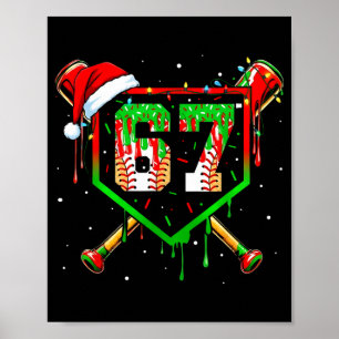 Funny Meme 67 Christmas Sell Ice Cream Men Boy Xma Poster