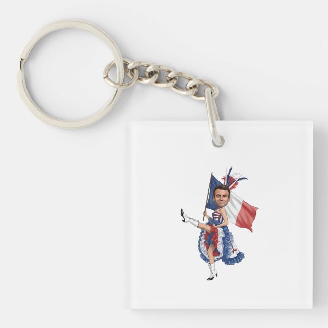 Funny Meme Design Keychain Cute Humor Accessory (Front)