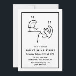 Funny Meme Humour Simple Black White 58th Birthday Invitation<br><div class="desc">Funny Meme Humour Simple Black White 58th Birthday Add a touch of humour to your 58th Birthday celebration with our 'Funny Meme Humour Simple Black White' themed invitation! Dive into a fun-filled event inspired by popular memes in a sleek black and white design. Customise your invite now and let the...</div>