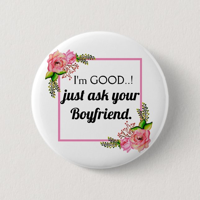 Funny Meme Naughty Girl Bad Humour Novelty 6 Cm Round Badge (Front)