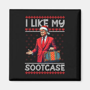 Funny Meme Santa Trump 2024 Men Xmas I Like My Sui Magnet