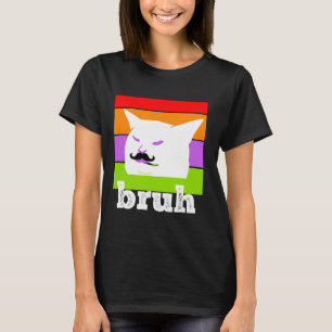 Funny Meme Saying Bruh With Cat-cinco De Mayo-mexi T-Shirt