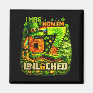 Funny meme six seven 67 bruh video game for boys magnet