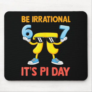 Funny meme six seven 67 day math science be mouse pad
