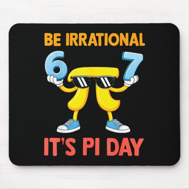 Funny meme six seven 67 day math science be mouse pad (Front)