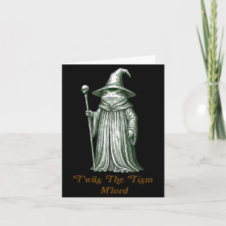 Funny Meme Twas The Tism M Lord Frog Wizard Autism Card