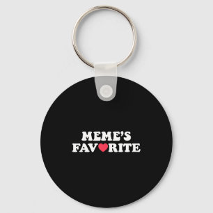 Funny Meme's Favorite Son Daughter I'm Meme's Favo Key Ring