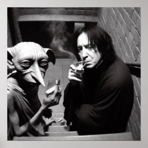 Funny memes movie hallowen bw poster