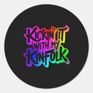 Funny Memorable Family Reunion Celebration Apparel Classic Round Sticker
