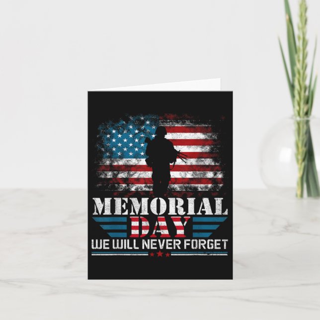 Funny Memorial Day  Card (Front)