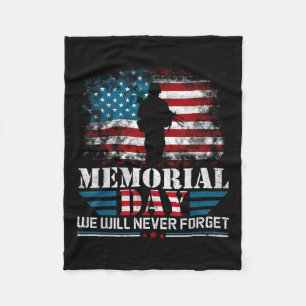 Funny Memorial Day  Fleece Blanket