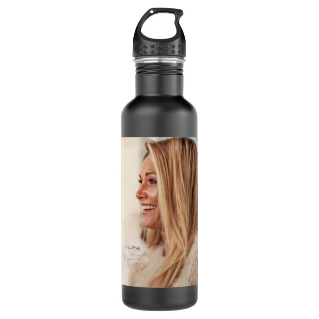 Funny Men  Famous Helene Beautiful Fischer Female  710 Ml Water Bottle (Front)