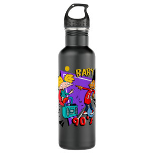 Funny Men Hey Arnold 90S Baby Get To The Da Choppa 710 Ml Water Bottle