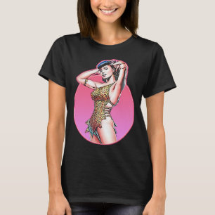 Funny Men Illustration Pop Art Bettie Gta Leopard  T-Shirt
