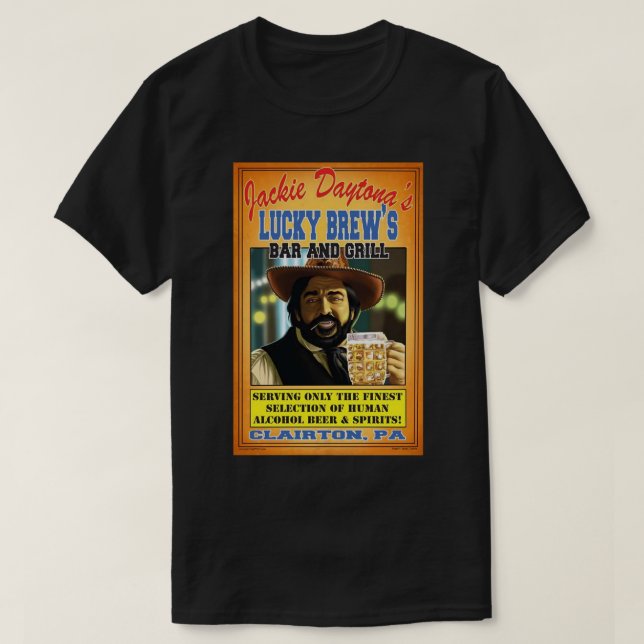 Funny Men Jackie Daytona- Regular Human Bartende V T-Shirt (Design Front)