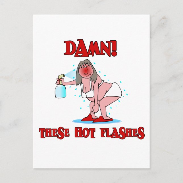 Funny Menopause Postcard (Front)
