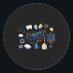 Funny Menorah Hanukkah 2025 Meowzel Chanukah Jewis Classic Round Sticker<br><div class="desc">Funny Menorah Hanukkah 2025 Meowzel Chanukah Jewish Women</div>