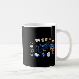 Funny Menorah Hanukkah 2025 Meowzel Chanukah Jewis Coffee Mug