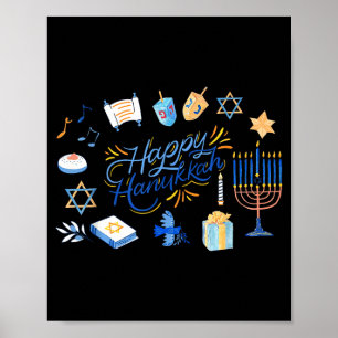 Funny Menorah Hanukkah 2025 Meowzel Chanukah Jewis Poster