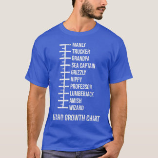 Funny Mens Beard Chart T-Shirt