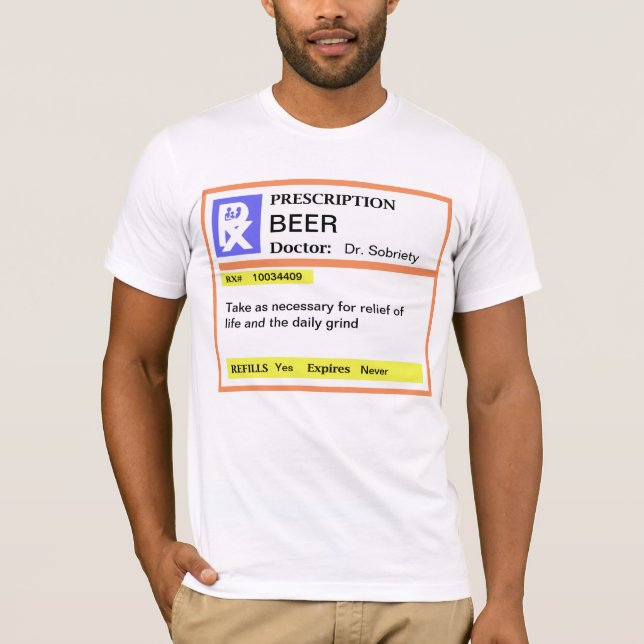 Funny Men's Beer Tshirt (Front)