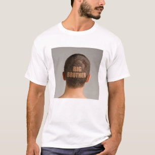 Funny Mens Big Brother Haircut Shaved Head T-Shirt