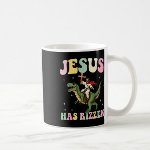 Funny Mens Boys Easter Shirt Jesus Has Rizzen Coffee Mug