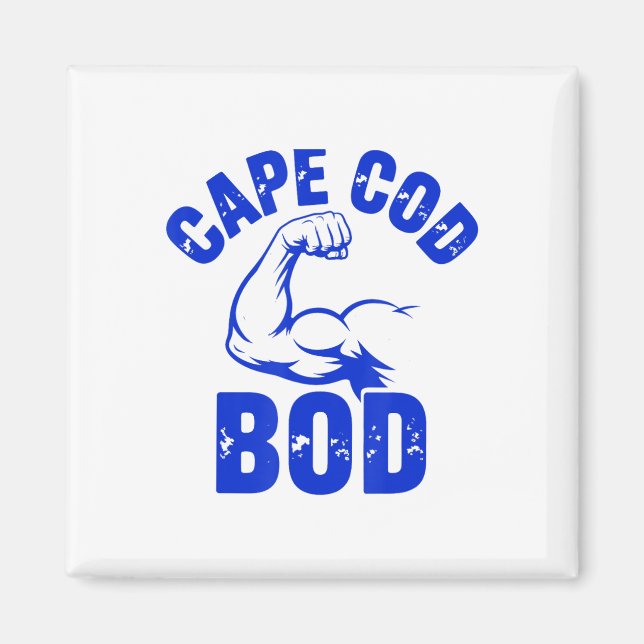 Funny Men's Cape Cod Bod Machusetts Summer Beach F Magnet (Front)