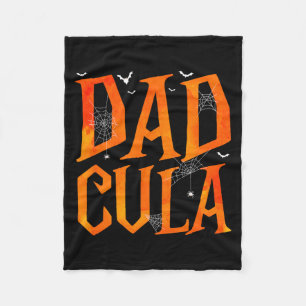 Funny Mens Dadcula Halloween Dad Costume Momster Fleece Blanket