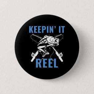 Funny Mens Fishing Graphic Fishing Saying Fisherma 6 Cm Round Badge