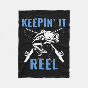 Funny Mens Fishing Graphic Fishing Saying Fisherma Fleece Blanket