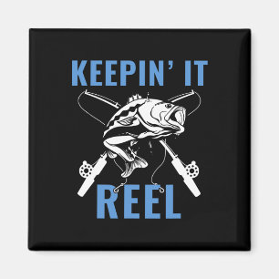 Funny Mens Fishing Graphic Fishing Saying Fisherma Magnet