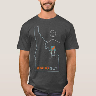 Funny Mens Idaho Design ID Boys Idaho Souvenir T-Shirt