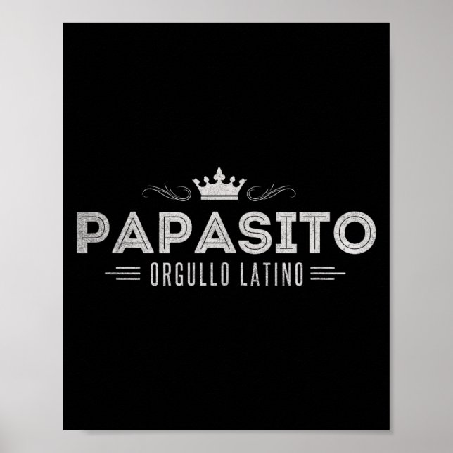 Funny Mens Papasito Father's Day Design For Man  Poster (Front)