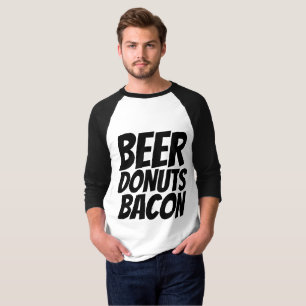 FUNNY MENS T-SHIRTS, BEER DONUTS BACON T-Shirt