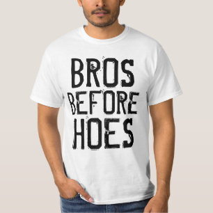 Funny Mens T-shirts, BROS BEFORE HOES T-Shirt