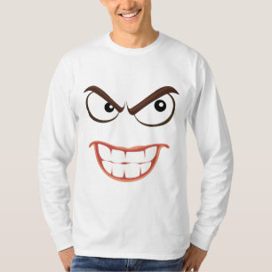 Funny Men's T-Shirts, DEMENTED FACE T-Shirt