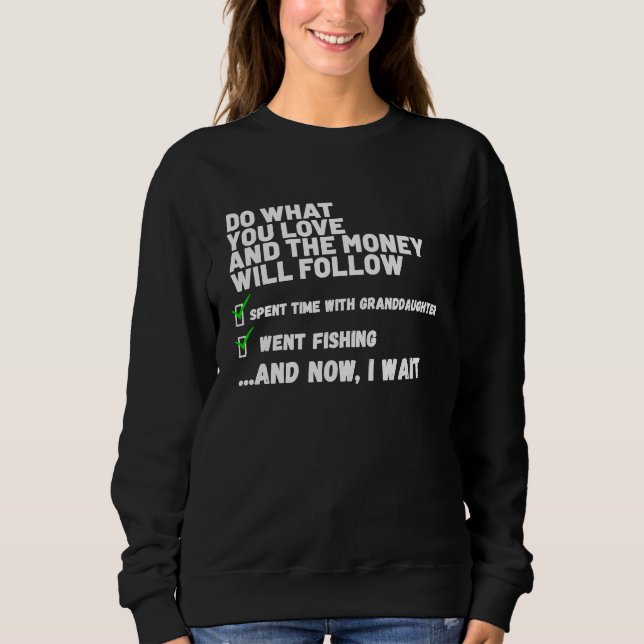 Funny  Mens Womens Christian Prayed Went Fishing   Sweatshirt (Front)