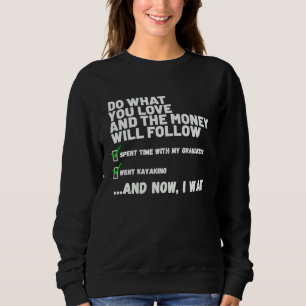 Funny  Mens Womens Christian Prayed Went Kayaking  Sweatshirt