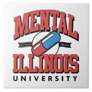 Funny Mental Health Ceramic Tile
