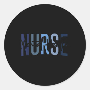 Funny Mental Health Nurse Psychiatric Nurse Psych Classic Round Sticker