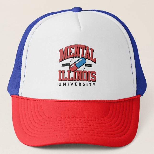 Funny Mental Health Trucker Hat (Front)