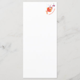 Funny Menu Happy Fish and Worm Customisable
